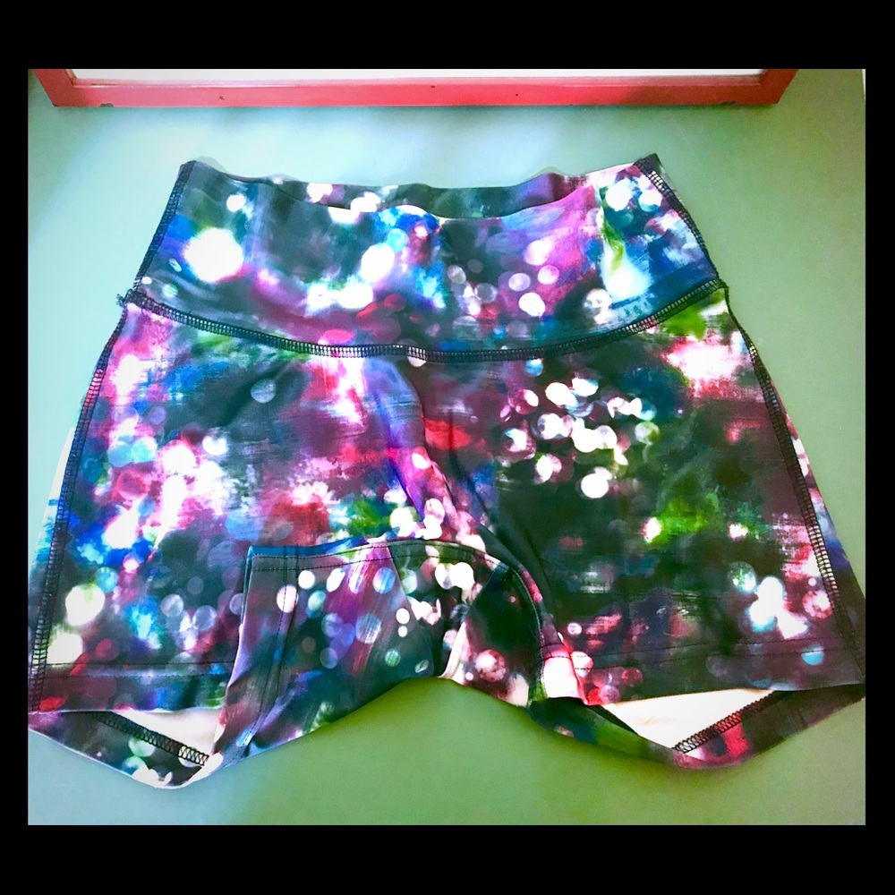 NWOT Prismsport Yoga Shorts - Twilight Print